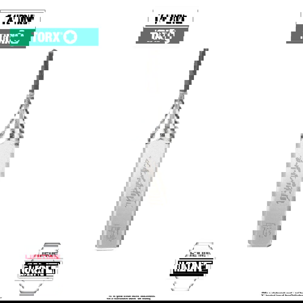 Hand Hex & Torx Bit Sockets; Socket Type: Torx Bit ; Drive Size (Fractional Inch): 1/4 ; Torx Size: T8 ; Bit Length (mm): 8.47 ; Bit Length (Decimal Inch): 0.3333 ; Insulated: No